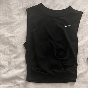 Nike Women's Black Sleeveless Crop Top